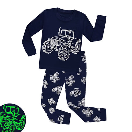 Baby Boy Luminous Dinosaur 3D Pajama Sleepwear Set