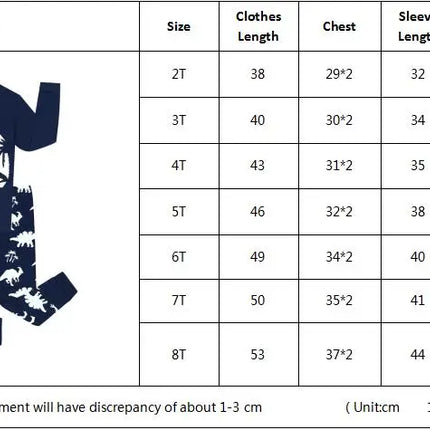 Baby Boy Luminous Dinosaur 3D Pajama Sleepwear Set