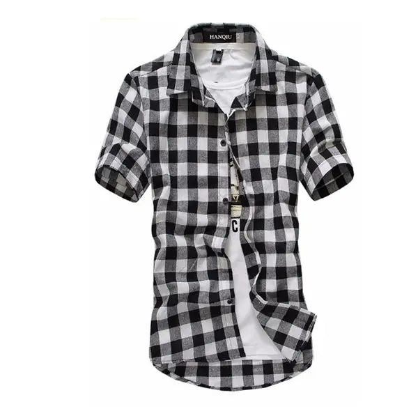 Men Blue Black Plaid Checkered Shirts – Mad Fly Essentials