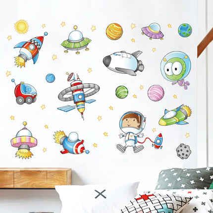 Space Astronaut Cartoon 3D Wall Sticker