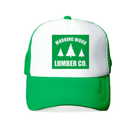 Men Morning Wood Co Funny Trucker Hat