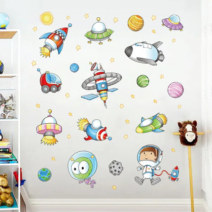 Space Astronaut Cartoon 3D Wall Sticker