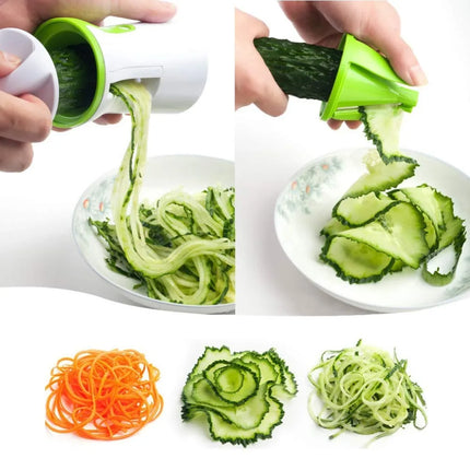 Stainless Portable Vegetable Slicer Handheld Spiralizer