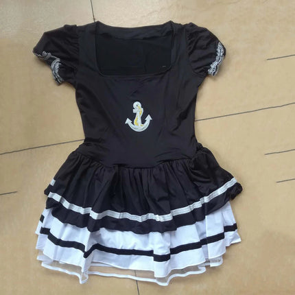 Women Sexy Sailor Cosplay Costume Party Dress Set