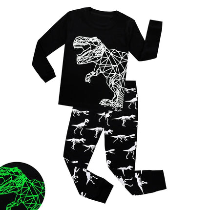 Baby Boy Luminous Dinosaur 3D Pajama Sleepwear Set