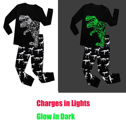 Baby Boy Luminous Dinosaur 3D Pajama Sleepwear Set