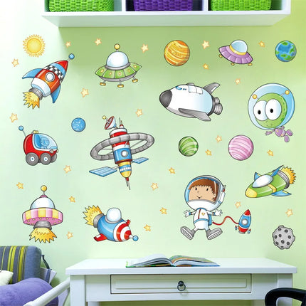 Space Astronaut Cartoon 3D Wall Sticker