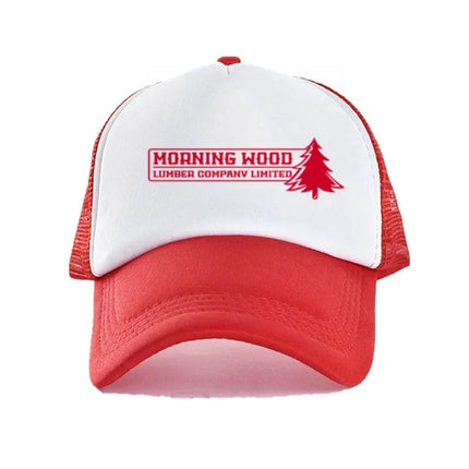 Men Morning Wood Co Funny Trucker Hat