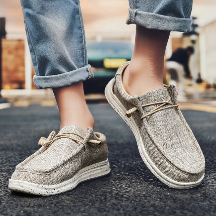 Men Breathable Casual Denim Canvas Loafers