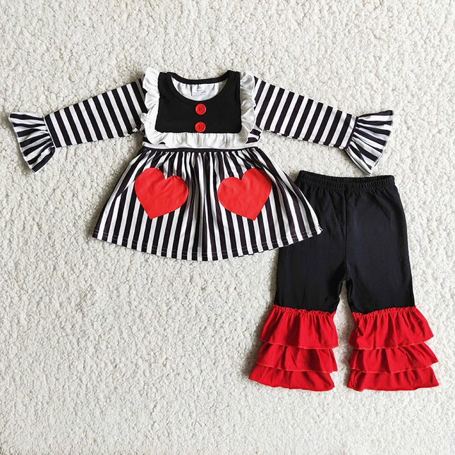 Baby Girl Long Cow Animal Funny Striped Outfits