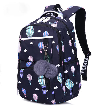 Women Kids Space USB Charging Port School Backpack