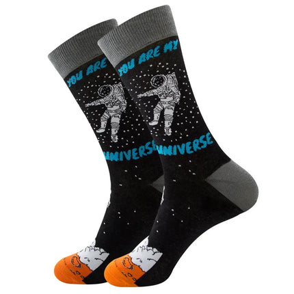 Men Combed 3D Funny Money Socks