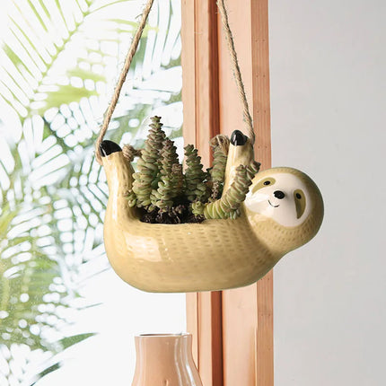 Ceramic Animal Hanging Plant Pots