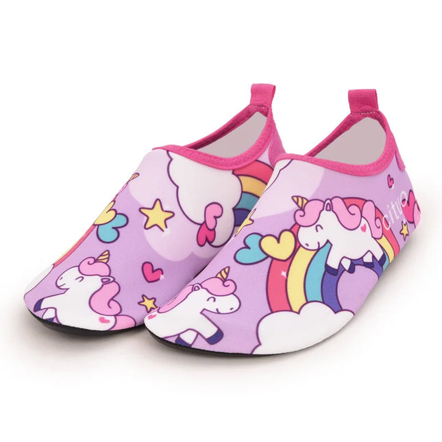 Girls Soft Indoor Unicorn Beach Slipper