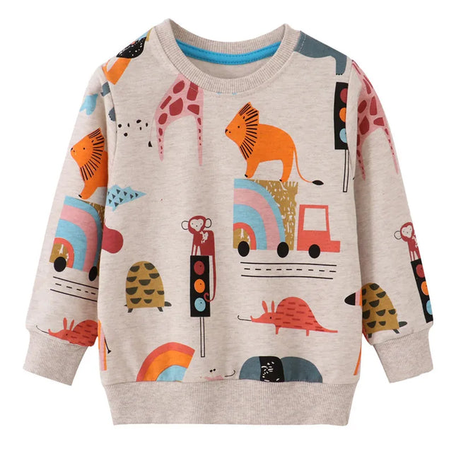 Baby Boy Spring Animal Dinosaur Sweatershirts