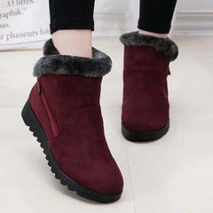 Women Waterproof Wedge Platform Ankle Boots