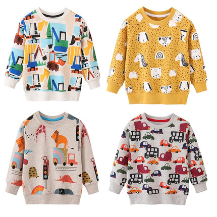 Baby Boy Spring Animal Dinosaur Sweatershirts