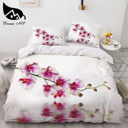 Home Black Red Rose Floral Duvet Sets