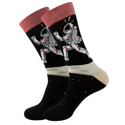 Men Combed 3D Funny Money Socks