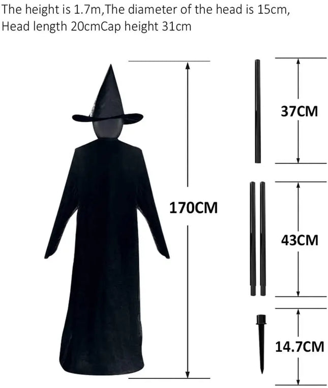 Light-up Witches Stake Sound Activated Halloween Decor