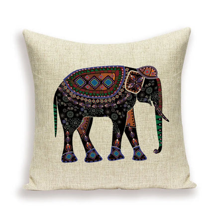 Indian Moroccan Elephant Animal Pillows