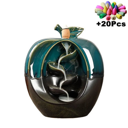 Waterfall Incense Burner Ceramic Set