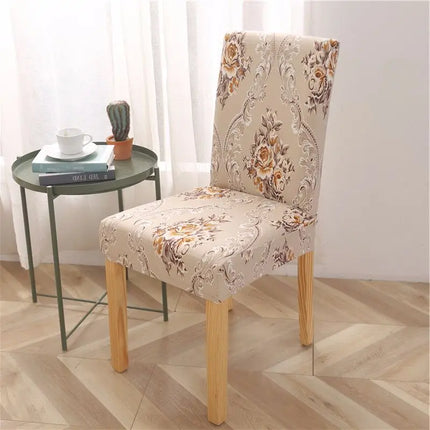 Geometric Elastic Dining Chair Cover Slipcover