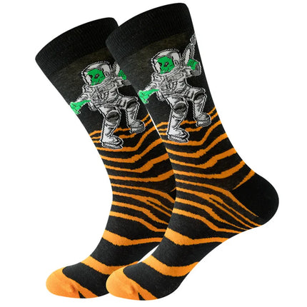 Men Combed 3D Funny Money Socks