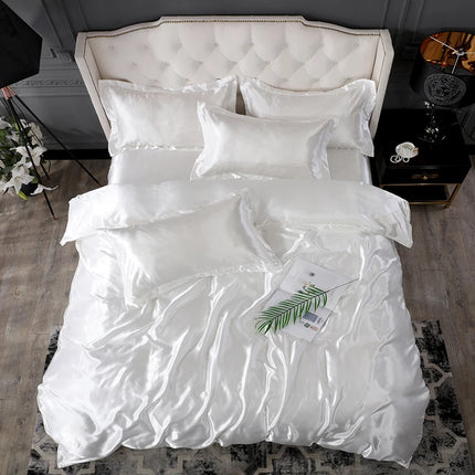 Nordic Style Rayon Solid Duvet Bedding Sets