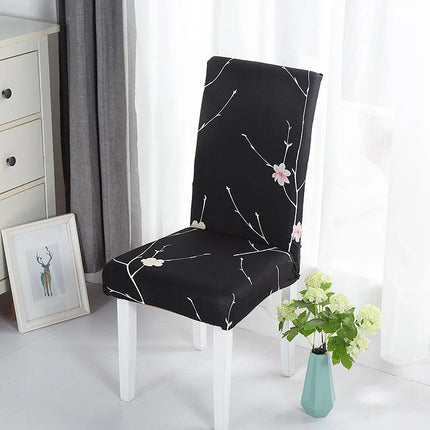 Geometric Elastic Dining Chair Cover Slipcover