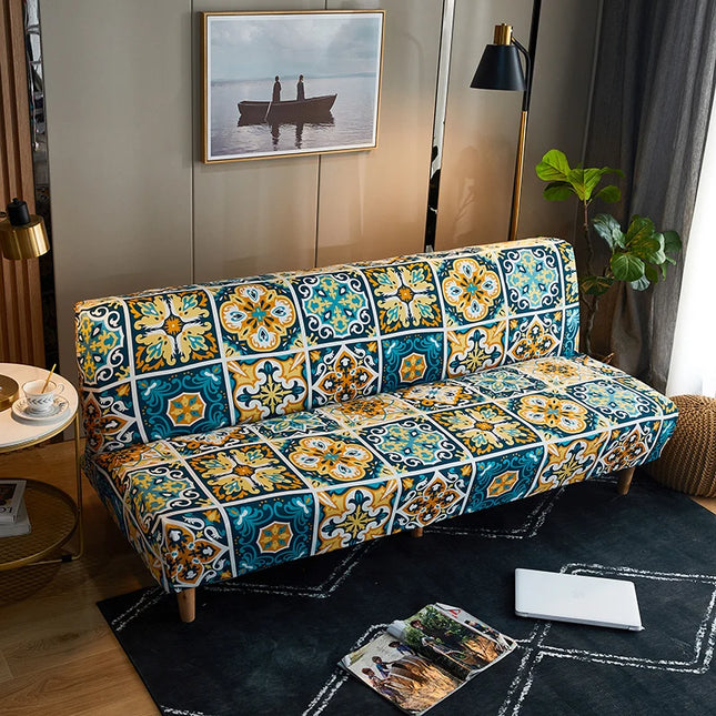 Geometric Folding Sofa Double Seat Slipcovers