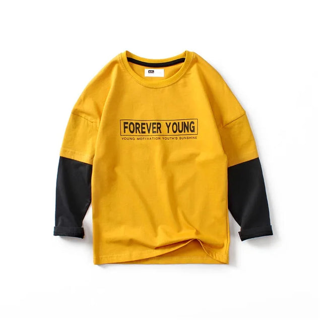 Baby Boys Forever Young Long Shirts - Mad Fly Essentials