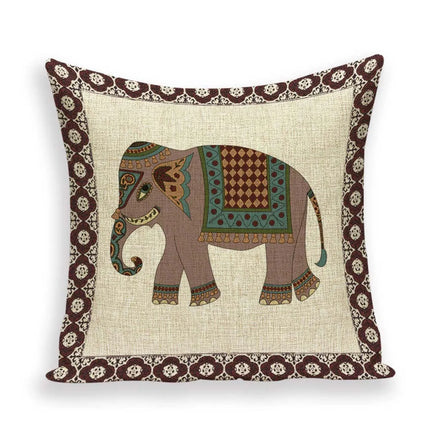 Indian Moroccan Elephant Animal Pillows