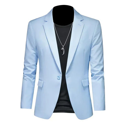 Men Fashion M-6XL Business Casual White Black Blazer