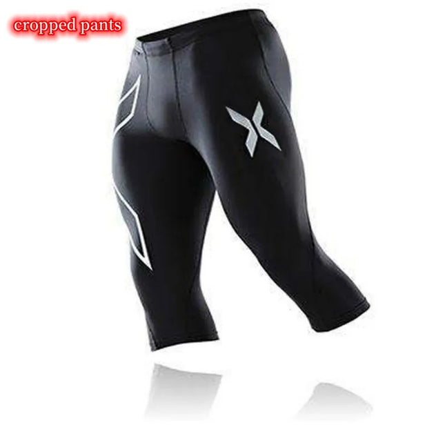 Men High-Waist Compression Fitness Leggings