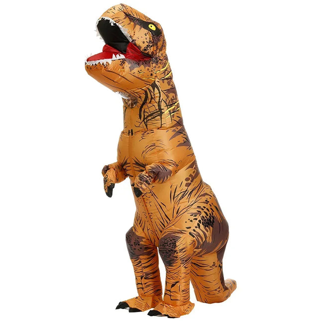 Adult Kids Family T-Rex Inflatable Costume Set