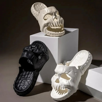 Men Retro 3D Skull Sandals