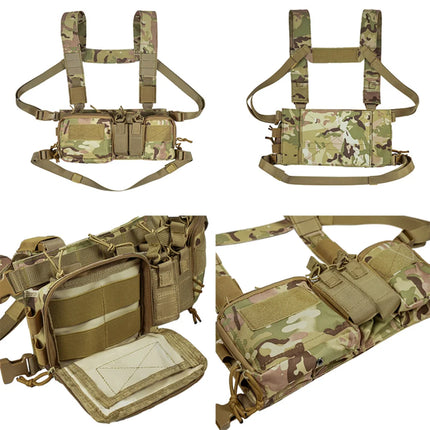 Chest Rig Airsoft Tactical Camera Camouflage Pouch Molle