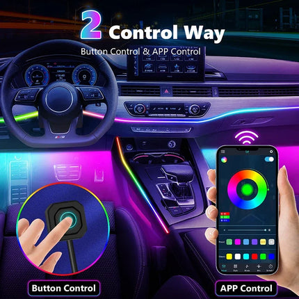 RGB App Control Car Interior Ambient Light