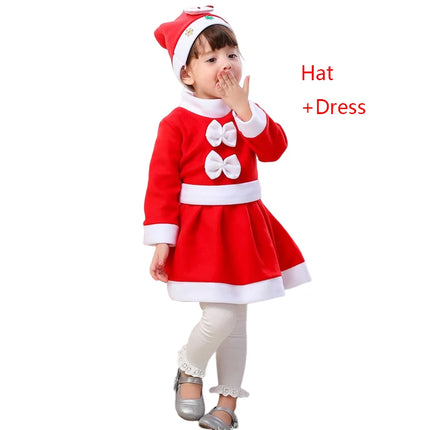 Baby Girls Santa Elf Costume Outfit