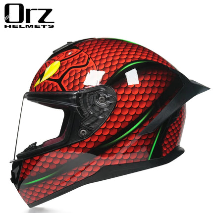 Orz full Face DOT Tribal Motorcycle Helmets