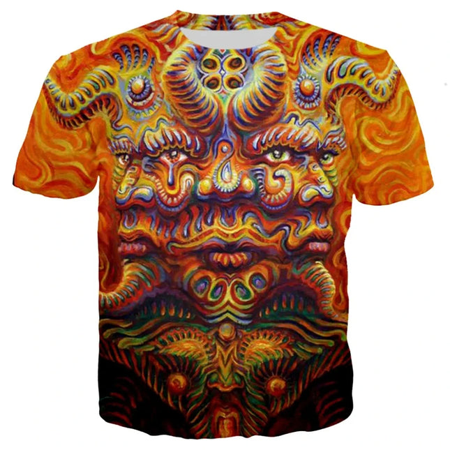 Men 3D Psychedelic Summer Shirts