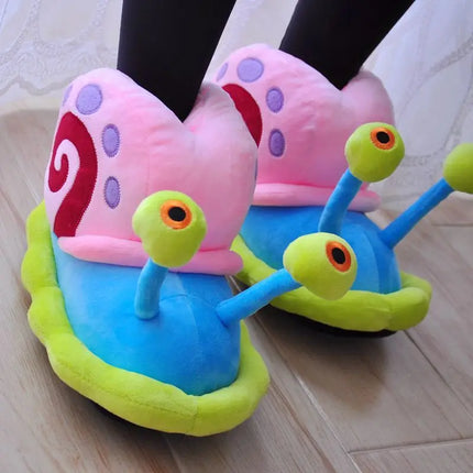 Girl Home Indoor Cartoon Snail Slippers