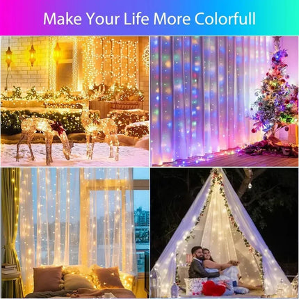 RGBIC Curtain Bluetooth String Lights – Mad Fly Essentials