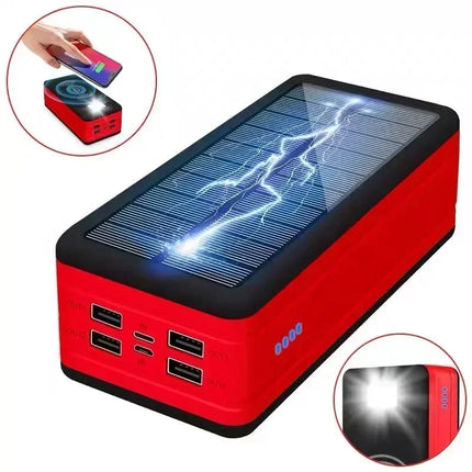 Solar Powered 200k mAh Wireless Battery Charger Powerbank