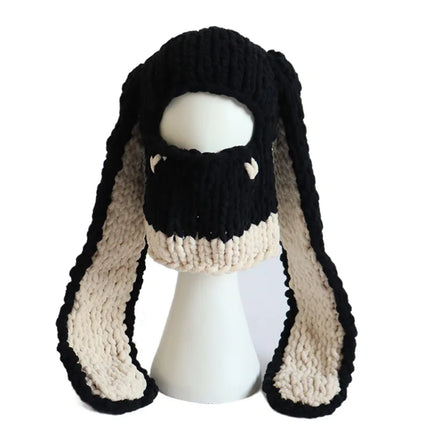 Cyberpunk Rabbit Hat Motorcycle Balaclava