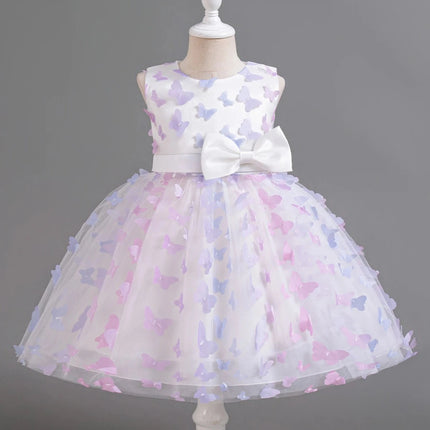 Baby Girl Sleeveless Sequin Birthday Princess Party Dress