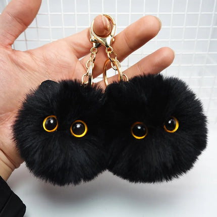 Plush Cat Funny Storage Keychain Gift