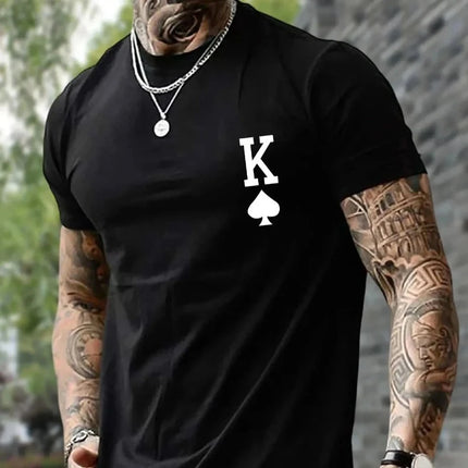 Men Poker Playing Short Ace Summer Shirts