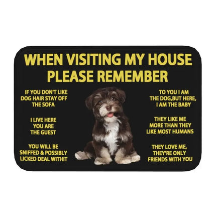 Border Collie Dog Front Floor Entrance Mat